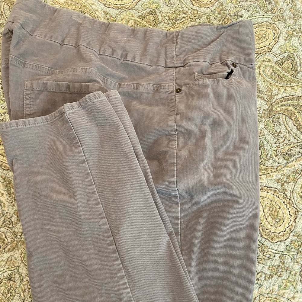 Coldwater Creek Gray Corduroy Pants Size 22